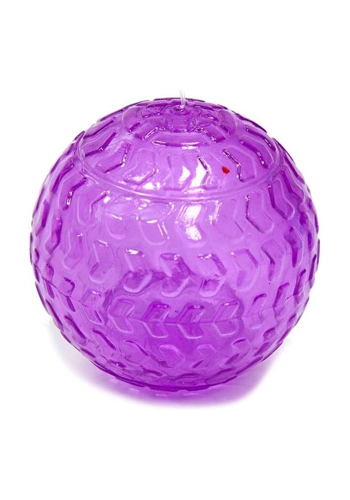 DAISO Noise Making Pet Toy Ball 1 - Purple - Image 3